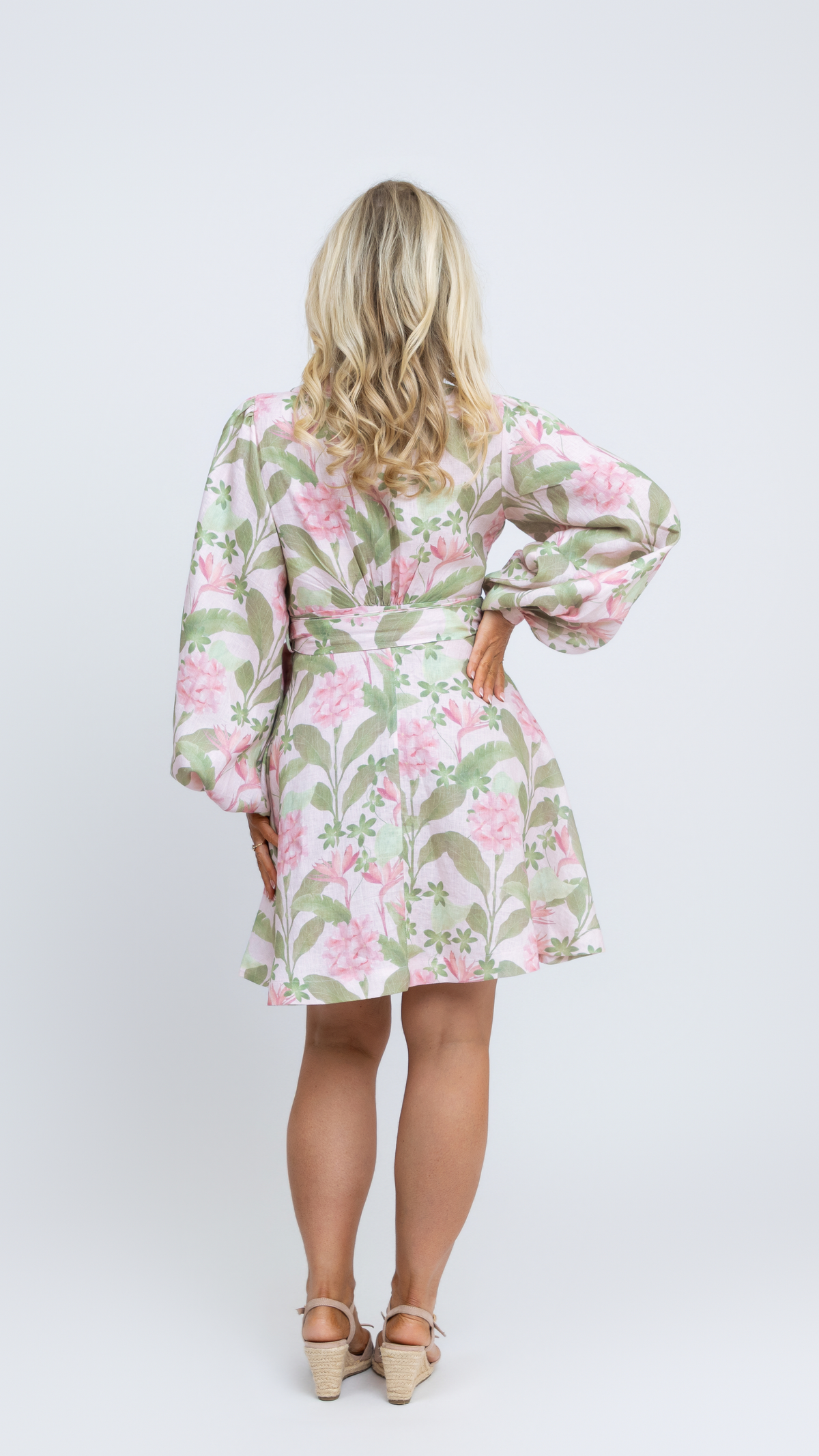Margot Mini Dress - Peony Pink