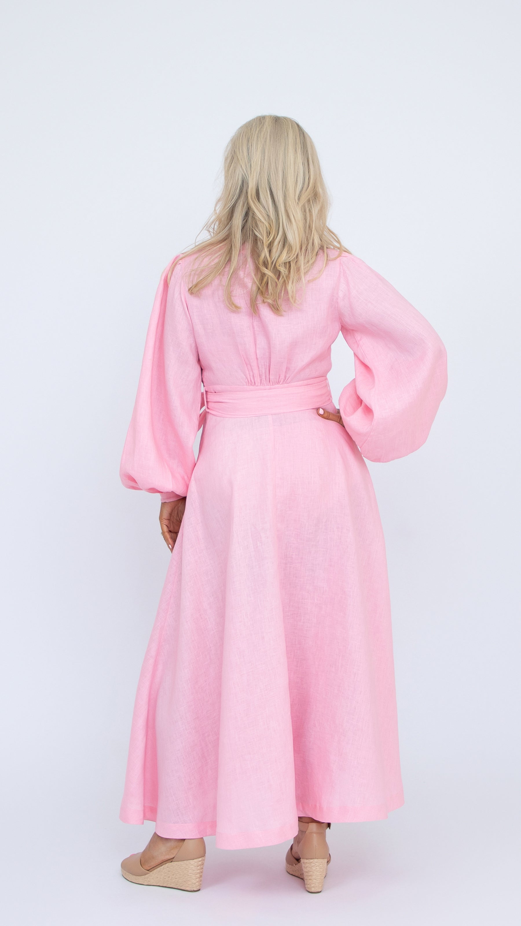 Margot Linen Wrap Dress